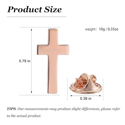Cross Lapel Pin for Men Jesus Pin Faith Jewelry Religious Christian Latin Ornate Brooch - color: A4:cross pin