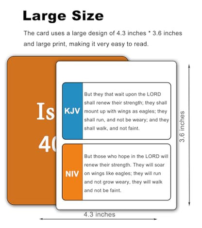100 Memory Bible Verses Flash Cards (NIV, KJV)