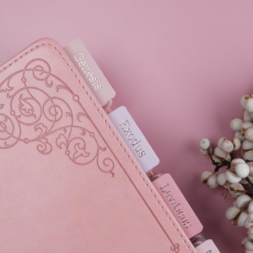 UPAFEXXI-Laminated Bible Tabs,Bible Tabs for Women and Men(Pink) - color: Pink