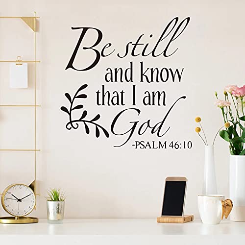 Be Still and Know that I am God Psalm 46:10 Bible Verse Wall Decal