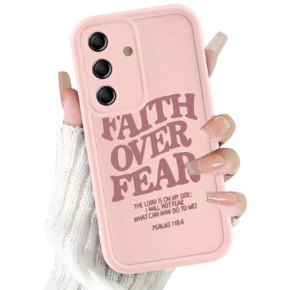 Christian Case for Samsung Galaxy S25, Western Aesthetic Bible Verse Pattern Design God Jesus Phone Cover for Women Men, Soft TPU Protective Shell for Samsung S25 6.2" - color: Pink Bible Verse