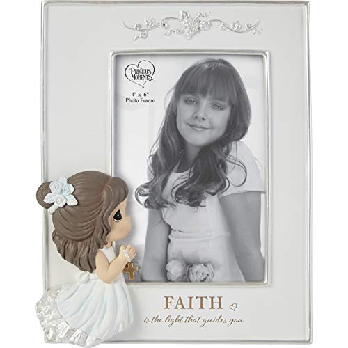 Precious Moments 202424 Faith-Inspired Girl's Resin Photo Frame for First Holy Communion