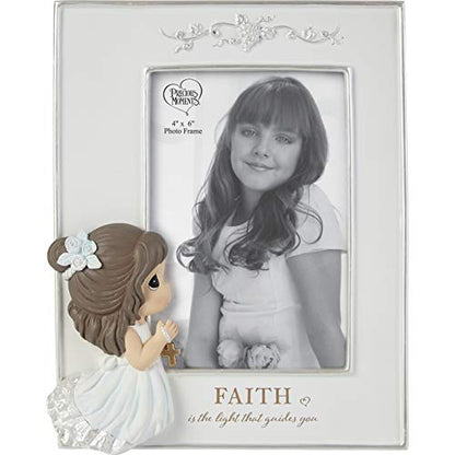 Precious Moments 202424 Faith-Inspired Girl's Resin Photo Frame for First Holy Communion