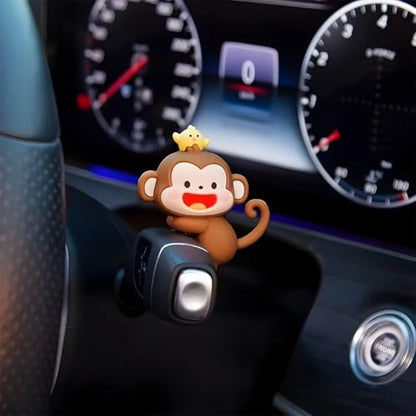 Mini Cartoon Monkey Dashboard Decoration for Navigator Screen