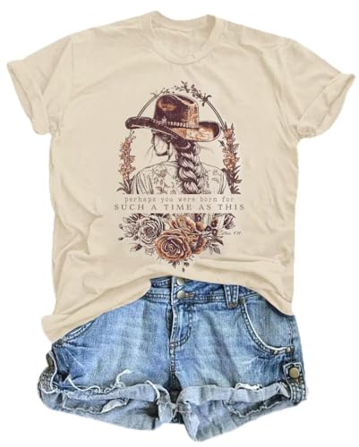 Country Music Concert Shirt Women Retro Rock and Roll Graphic Tee Tops Western Fan Gift Shirts Band Short Sleeve Tops - color: Apricot, size: Small