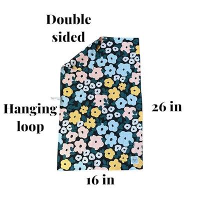 Kitchen Towels, Dish Towels for Kitchen, 3 Pc Kitchen Towel Set - color: Black Yellow