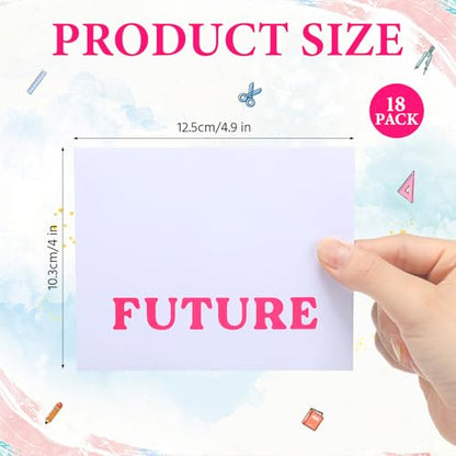 Fullhawl 18 Pcs Prayer Envelopes Motivational Words Christian Gift, White - style: White