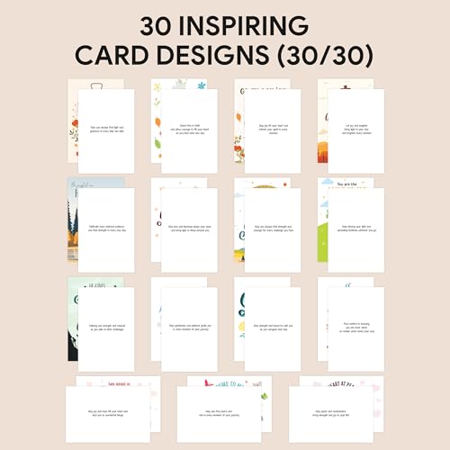 Decorably 120 Pack Inspirational 4x6in Christian Greeting Cards