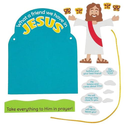 Fun Express What A Friend We Have in Jesus Craft Kit 12 Pack
