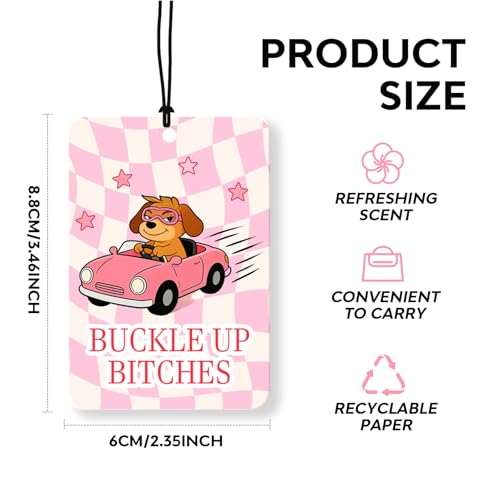 Funny Car Air Freshener 4 Pack,Animal Hanging Air Fresheners with Possum,Cat,Dog & Capybara - color: Animals