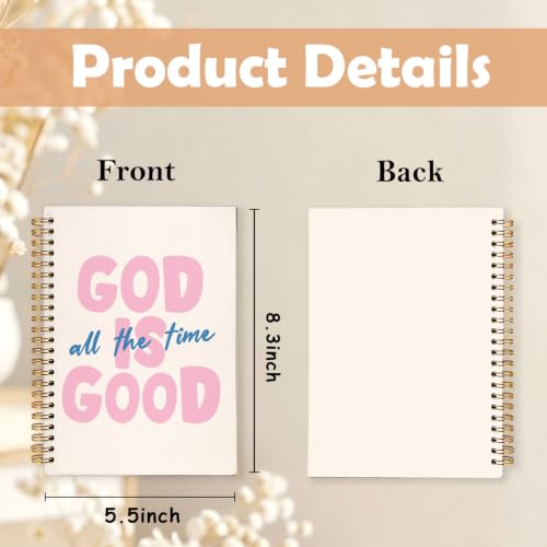 God Is Good All the Time Bible Notebook Journal for Women,A5 - color: God Is Good All the Time