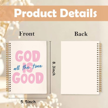 God Is Good All the Time Bible Notebook Journal for Women,A5 - color: God Is Good All the Time