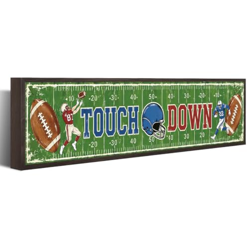 Football Wall Decoration, Touchdown Sign Rustic Farmhouse Home Decor - color: Fall Sign 9