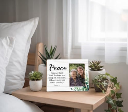 Christian Picture Frames for Women - color: Psalm 4:8