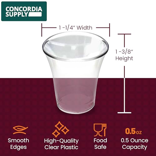 Concordia Supply Communion Cups 1-3/8" Recyclable Clear Plastic (6000 Cups) - color: Transparent, size: 6000 Count