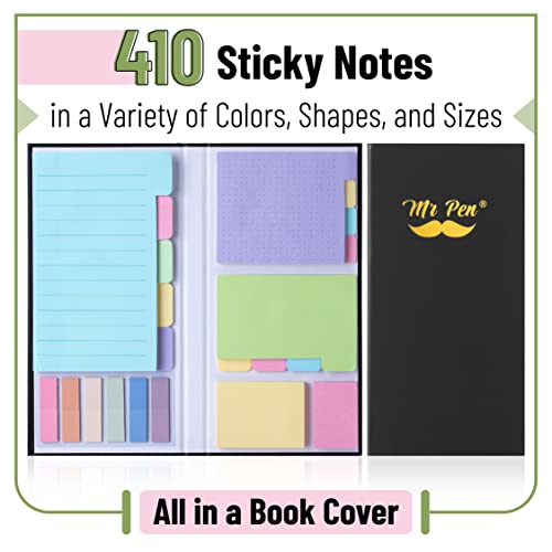 Mr. Pen- Sticky Notes Set, 820 Pack, Ruled - color: Pastel, size: 1 Set (Pack of 2)