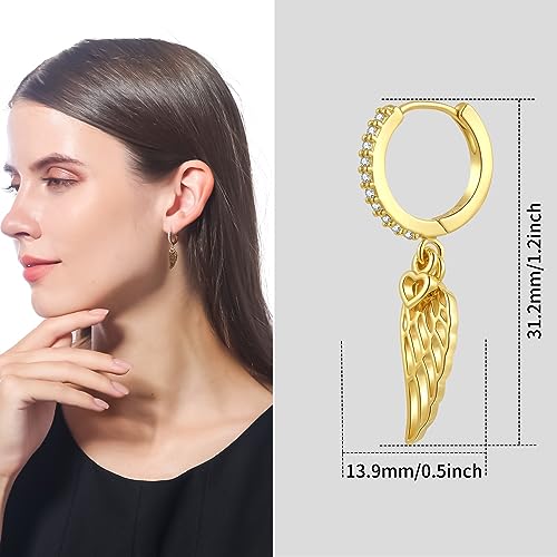 ToHeart Gold Dangle Earrings for Women Sun Hoop Earrings For Women Small Gold Hoop Earrings