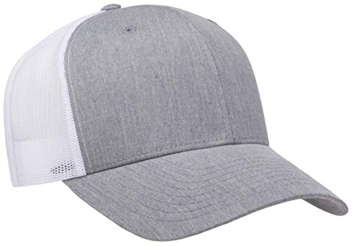 Yupoong Yp Classics Retro Trucker Cap - color: Heather/White, size: One Size, style: Single