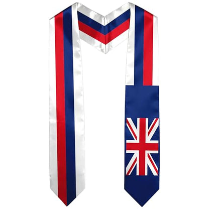 Graduation Satin Sash Scarf 72" Stole - color: Hawaii Flag