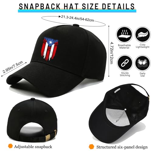 Baseball hat for Men Snapback Hats for Men Flat Bill Brim Hats Hip Hop Rock - color: Colored Pollock