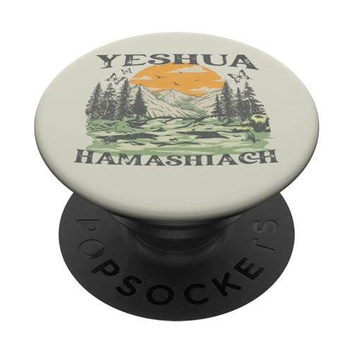 Yeshua Hamashiach Jesus Scripture Christian Bible Faith PopSockets Standard PopGrip - style: Standard