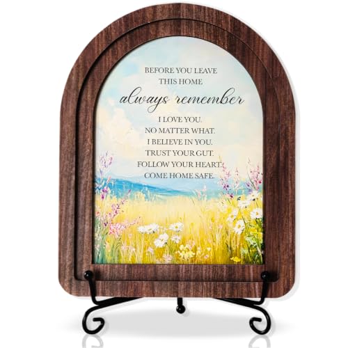 Before You Leave This Home Wood Plaque Signs，Inspirational Desk Decor - color: Before You Leave This Home