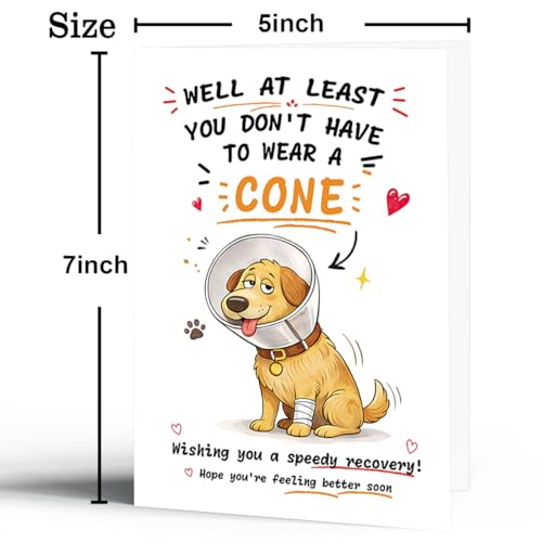 Funny Get Well Card, Get Well Soon Recovery Card - color: BK-054
