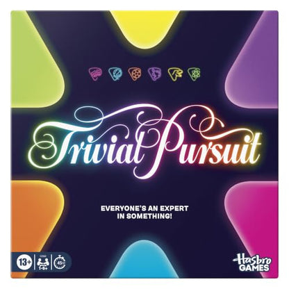 Trivial Pursuit Board Game (2026) | Updated Features, Co-Op and Team Options | Fun Trivia Party Games | 1 to 6 or More Players | 45 Mins. | Ages 13+