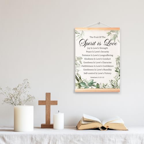Ybqhd The Fruit Of The Spirit Poster Hanger, Christian Bible Verse Wall Art - color: Galatians 5:22-23