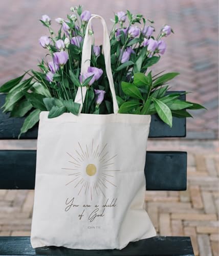 Inspirational Christian Bible Verse Foral Tote Bag for Women - color: Bible1