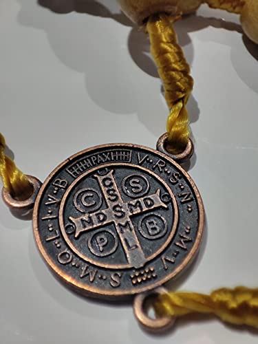 tenghong2021 Wooden Christian Catholic Rosaries Necklace Prayer Beads Holy Cross Catholic Wood for Men Women Pastor - color: Dark Brown