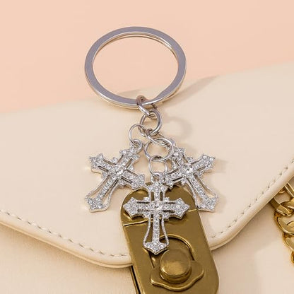 Cross Keychain – Cool Keychains Gifts for Christian, Baptism, Holidays, Keychains for Car Keys - color: Cross10