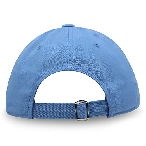 JPAK Heart and Cross Premium Dad Hat Embroidered Cotton Baseball Cap Christian Faith - color: Light Blue