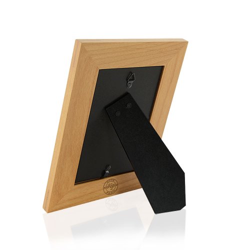 KATE POSH - Godfather Engraved Natural Wood Picture Frame, Cross Decor, Baptism Gifts, Religious Catholic Gifts (4" x 6" Vertical) - size: 4x6 Vertical (Godfather)
