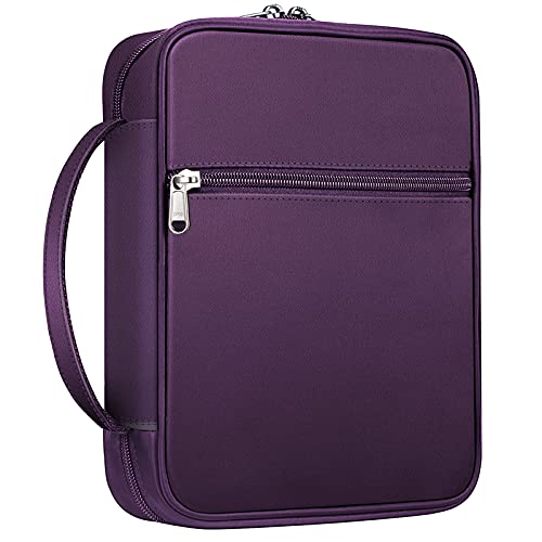FINPAC Bible Cover, Carrying Book Case Bible Bag with Handle - color: Maroon