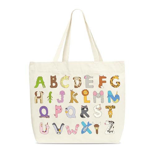 Alphabets Tote Bags - style: Animal Letter