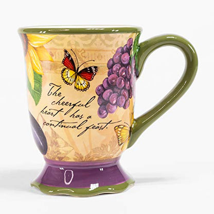 Divinity Boutique 23648 Ceramic Coffee Mug, Multicolor - color: Bella Vita