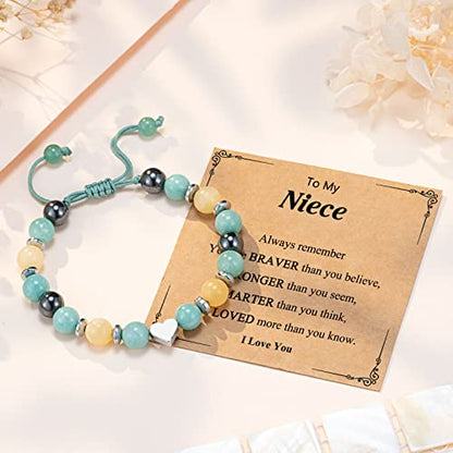 UPROMI To My Daughter/Granddaughter/Niece Bracelet Gifts for Girls - style: Niece