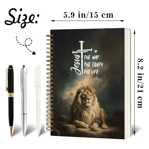 Christian Notebook Journal - Trust in the Lord with All Your Heart Christian Gifts for Women, Inspirational Bible Journal Notebooks for Note Taking, Bible Study, Prayer & Church Notes, A5 Spiral Notebook (Jesus-Grey) - color: Jesus-Grey