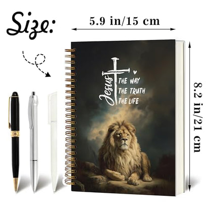 Christian Notebook Journal - Trust in the Lord with All Your Heart Christian Gifts for Women, Inspirational Bible Journal Notebooks for Note Taking, Bible Study, Prayer & Church Notes, A5 Spiral Notebook (Jesus-Grey) - color: Jesus-Grey