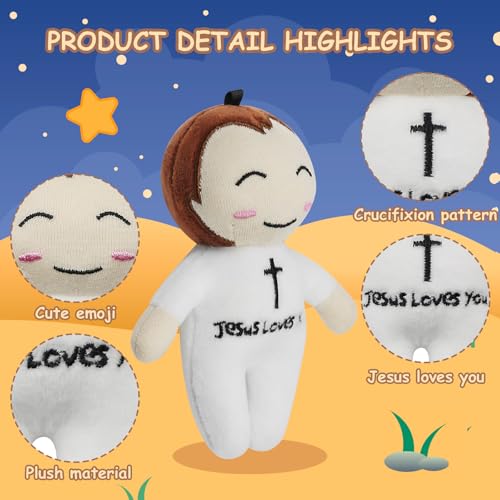 free-space Jesus Plush Doll Christ Religious Figure Toys for Boy Girl Christening Gift (Jesus (Small)) - color: Jesus (Small)