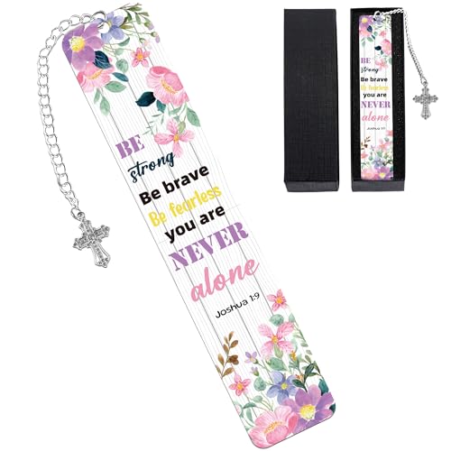 Christian Bible Metal Bookmark, Scripture Book Mark for Women Readers - style: Christian 01