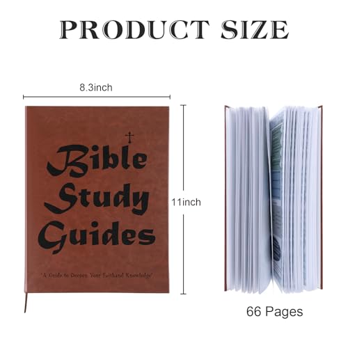 66-Page Bible Study Guide Notebook Women-Daily Scripture Quotes, Religious Faith-Based Notebook (A4)
