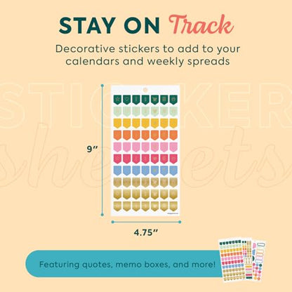 Happy Planner Classic Sticker Pack for Planners, 15 Sheets - color: Bold & Bright