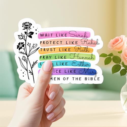 4 Pcs Christian Stickers for Women - Faith-Based Bible Verse Vinyl Decals - color: Bible Verses 3