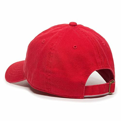 DSGN By DNA Say Mashallah Embroidered Hat Islamic Muslim Faith Inspired Cotton Baseball Cap Adjustable Dad Hat for Men&Women - color: Red