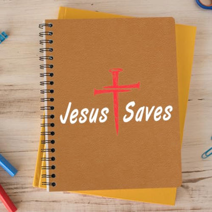 Premium Jesus Saves Car Decal – Christian Cross Vinyl Window Sticker, Religious Faith Jesus Car Sticker for Truck, SUV, Rear Window, Waterproof Auto Decal – 6 x 4 Inches