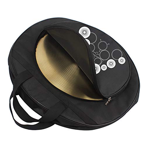 Tosnail 22" Cymbal Gig Bag with Carry Handle and Shoulder Straps - Great for Dust-proof Storage