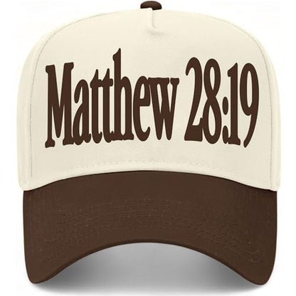 Matthew 28:19 Hat - color: Brown/Natural