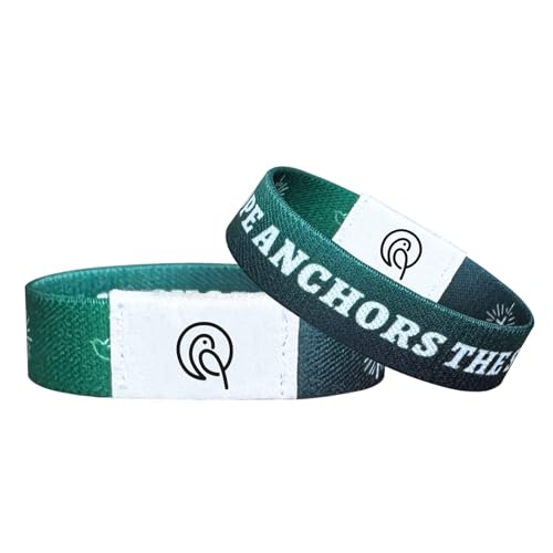 NFC Bible Verse Bracelets, Dark Green - color: HOPE ANCHORS THE SOUL（GREEN）